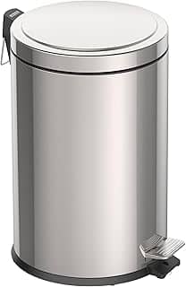 Lixeira com Pedal em Aço Acabamento Polido Tramontina Inox 20Litros
