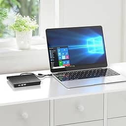 Gravador de DVD Externo, USB 3.0 Tipo-C
