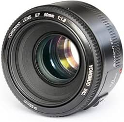 YONGNUO Lente YN50mm F1.8 de grande abertura, lente de foco automático compatível com câmera Canon EF Mount EOS