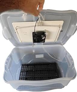 Chocadeira Com Controle De Temperatura Automático Capacidade 30 Ovos De Galinha Ou 90 De Codorna