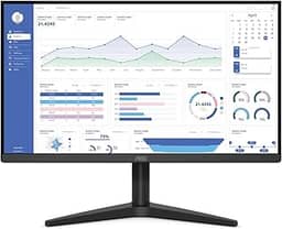 Monitor AOC 21.5' VGA e HDMI e painel VA, preta, pequeno, 22B1HM5