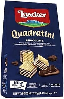 Loacker Biscoito Mini Wafer Com Creme De Chocolate Pacote 125G