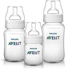 Kit Triplo Mamadeira Anti-Colic Philips Avent 125ml + 260ml + 330ml SCY119/18 Transparente