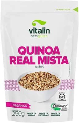 Vitalin Quinoa Real Mista Grãos Orgânica Sem Glúten 250G
