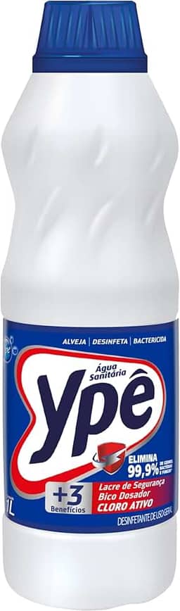 Ypê - Água Sanitária Ypê 1 Litro, Branco, Frasco