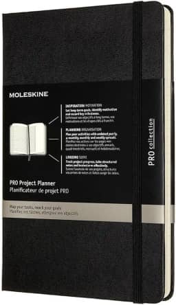 Moleskine Pro Project Planner 12 Months Large Black
