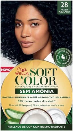 Soft Color Tinta De Cabelo Preto Azulado 28 Preto Azulado 28