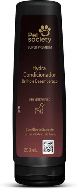 Pet Society Super Premium Condicionador Brilho e Desembaraço Para Cães e Gatos - 290 mL