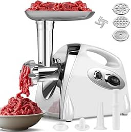 Gavzrt Moedor de Carne Elétrico 220v, Maquina de Moer Carne, Máquina Moer, Moedor de Carne Elétrico de Aço Inoxidável