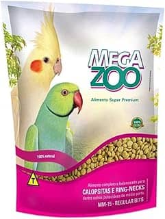 Ração Megazoo Extrusada Calopsitas/Ring Necks (MM15) 300g