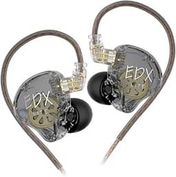 Fone de Ouvido KZ EDX Lite Intra-Auricular, Driver Dinâmico Super-Linear, Isolamento Acústico, Cabo Substituível – Qualidade de Som Premium e Potente AlverSun
