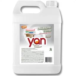 Lava Roupas Líquido de Coco, 5 Litros, Remove Manchas, para Roupas Brancas e Coloridas