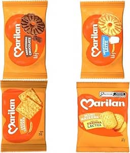 Kit 100 Sachês Biscoitos Marilan Sabores Sortidos