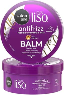 Salon Line, Balm, Meu Liso, Antifrizz, Vegano - Para Cabelos Lisos, 50 g