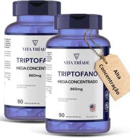 Triptofano Concentrado 860mg 180 cápsulas - Vita Tríade