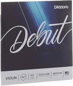 Encordoamento Para Violino Tensão Média D'Addario Bowed Debut D310 4/4M