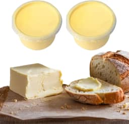 Kit com 2 Potes de Manteiga Artesanal da Roça – 250g Cada, Pura