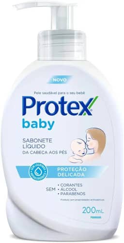 Sabonete Líquido Infantil para bebês Protex Baby Delicate Care 200ml