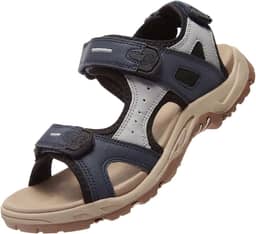 Sandálias esportivas femininas confortáveis à prova d'água para caminhadas, praia, água com suporte de arco