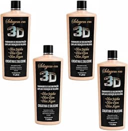 Selagem 3D Profissional – Kit 4×1000 ml | tratamento restaurador com redução de frizz