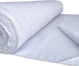 Tecido Alvejado Pano De Prato, Rolo 10 Metros 70cm Largura 10 Metros de comprimento 11 Trama - Cor Branco liso