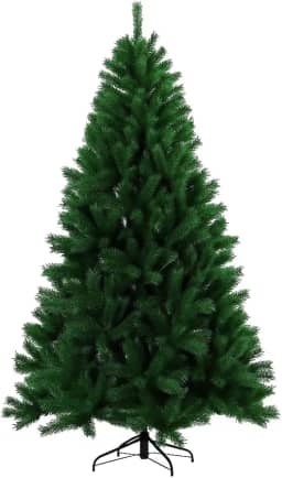 Árvore De Natal 1,80cm Pinheiro Alto Luxo 750 Galhos Cheia Resistente Pinheiro De Natal Tradicional Verde Premium