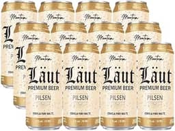 Pack 12un Cerveja Läut Montesa Pilsen Puro Malte Lata 473ml
