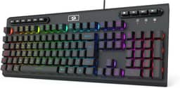 Teclado Gamer Redragon Aditya, Membrana, RGB, ABNT2 - K513-RGB PT - Preto
