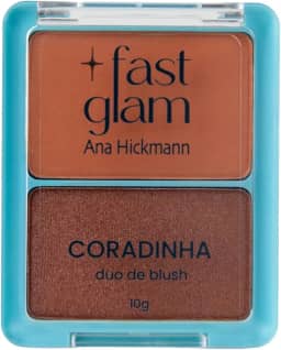 Coradinha Duo de Blush – Bronzer Opaco + Iluminado Cobre para Contorno, Bronzeado Natural e Glow Marcante