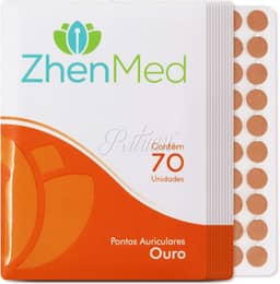 Ponto Auricular Ouro 700 Pontos Zhenmed Auriculoterapia (Esparadrapo Redondo)