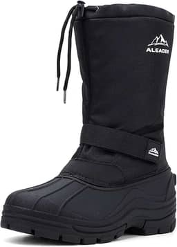 Botas de neve masculinas isoladas impermeáveis para inverno