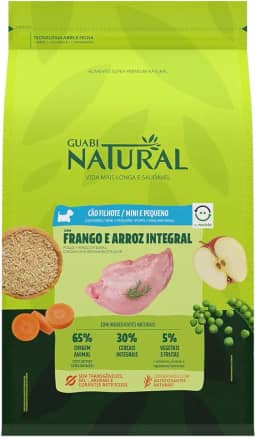GUABI NATURAL CAO FILHOTE MINI PEQUENO FRANGO E ARROZ 2,5kg