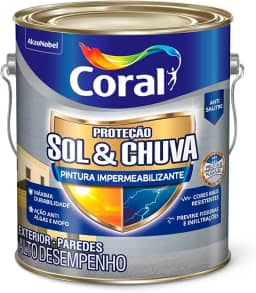 PROTEÇÃO SOL & CHUVA PINTURA IMPERMEABILIZANTE BRANCO 3,6L - CORAL