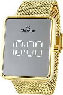 Relógio Digital Champion Dourado Espelhado Ch40080B