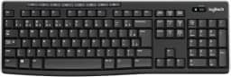 Teclado sem fio Logitech K270 com 8 Teclas Multimídia, Conexão USB, Pilhas Inclusas e Layout ABNT2 - Compatível com PC e Notebook.