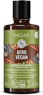 Inoar Condicionador Afro Vegan com Óleo de Rícino e Manteiga de Karité 300 Ml, Inoar