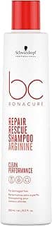 Schwarzkopf Professional Shampoo Para Cabelos Danificados Bc Bonacure Clean Performance Repair Rescue 250Ml