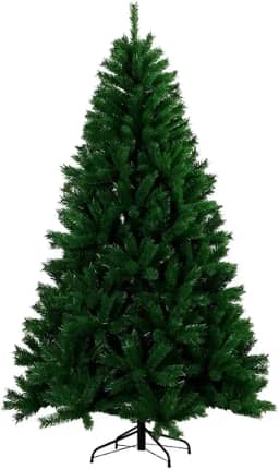 Árvore De Natal Pinheiro 2,10cm - 1.100 Galhos, Grande, Cheia, Luxo, Tradicional, Verde, Premium Imperial Canadense- Marketwave