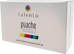 Tinta Guache 20ml Talento Profissional com 16 Tubos 20ml