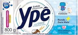 Ypê Sabão em Barra Coco e Aveia 900g - 5 unidades de 180g