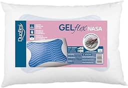 Travesseiro Gelflex Nasa, Duoflex, Branco, Espuma e Gel 100% Poliuretano