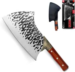 Cutelo Artesanal Gourmet Profissional 7 Aço Cabo Madeira