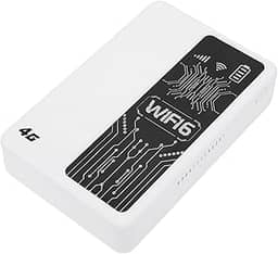 Yunseity Hotspot Wifi Portátil 4G, Roteador Móvel de 300mbps para Usuários Internos 10, Slot para Cartão SIM, 8-10 Usuários, Bateria de 10000mAh, Com Cobertura Confiável da Internet,