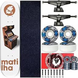Matilha Skateboard, Skate Completo Profissional Shape 8.0 Matilha Fliperama
