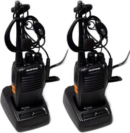 Kit 4 Radios Comunicador Walk Talk Baofeng Bf-777s + Fone