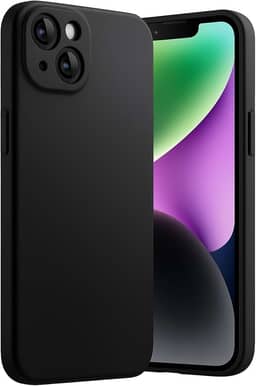 Capa para iPhone 14 Capinha [Ultra Slim] com [Proteção de Camera], Case Anti Impacto e Resistente, Anti Riscos, Leve, Aveludada e Design Elegante (Preto)