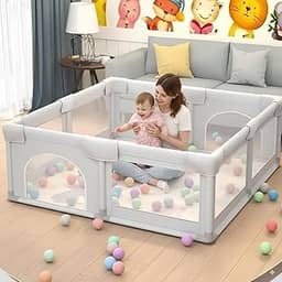 Cercadinho para Bebês Desmontável – Playground Infantil, Chiqueirinho Super Resistente com Proteção