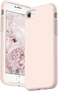 SURPHY Projetada para iPhone SE, capa para iPhone 8, capa para iPhone 7, capa de silicone líquido para iPhone se 3rd 2nd SE 2022 SE 2020, rosa claro