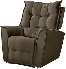 Speciale Home - Poltrona do Papai Reclinável King Veludo Speciale Home