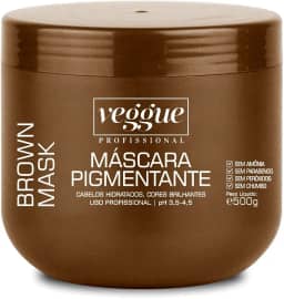 Máscara Capilar Tonalizante Castanho e Iluminado Veggue Profissional 500g